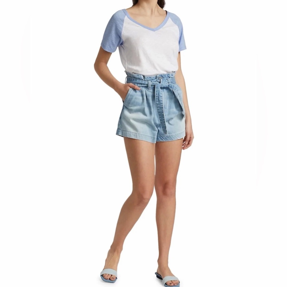 Veronica Beard Women Nori Paperbag Short Nova Size 27 NWT $268 - Picture 2 of 16
